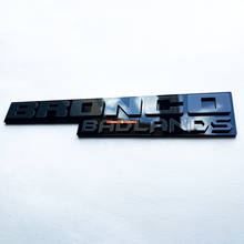 Fender Insignias Tailgate Emblem 3d Insignia negra vs gris para Bronco Badlands
 4