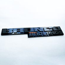 Fender Insignias Tailgate Emblem 3d Insignia negra vs gris para Bronco Badlands
 5