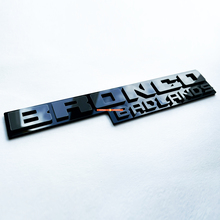 Fender Insignias Tailgate Emblem 3d Insignia negra vs gris para Bronco Badlands
 7
