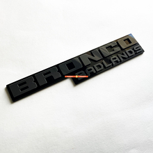 Fender Insignias Tailgate Emblem 3d Insignia negra vs gris para Bronco Badlands
 9