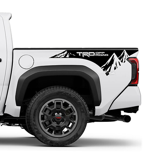 TRD Off Road Montañas Carretas de camiones laterales Pegatinas para Toyota Tundra
