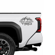 Calcomanías de vinilo TRD Off Road Mountain para los laterales de la cama de camiones Toyota_2
