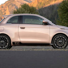 Calcomanía de banda decorativa personalizada para paneles laterales, franjas gráficas para Fiat 500 2