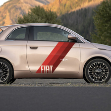 Rayas gráficas de calcomanía de calcomanía de calcomanía para la puerta para Fiat 500
 3