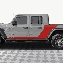 Puertas laterales traseras calcomanías de vinilo ajustado jeep gladiator 2
 2