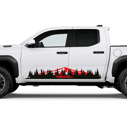 Montañas TRD Off Road Trees Trees Panel Panel Peganadas para el camión Toyota Tacoma
