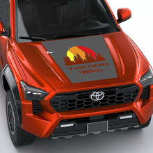 Toyota Tacoma Vintage Stripes Mapa topográfico Caperino lateral Palabras de calcomanía
 2