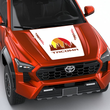TRD Off Road Vintage Retro Heritage Stripes Wrap Campa de calcomanía de capucha para Toyota Tacoma Cuarta generación
 3