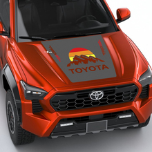 Trd Off Road Mountains Vintage Retro Heritage Strips Wrap Campa de calcomanía de capucha para Toyota Tacoma 4th Gen
 2