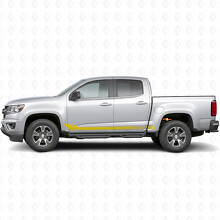 Tiras de vinilo con patrón de panal para puertas y paneles laterales para Chevrolet Colorado 2ª generación 2015-2022_3