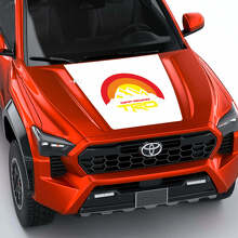 Montañas TRD Vintage Retro Heritage Sun Stripes Hood Sticker de calcomanía para Toyota Tacoma 4th Gen
 2