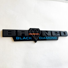 Emblema de Guardabarros 3D Black Diamond Horse para Muscle Cars_2