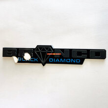Emblema de Guardabarros 3D Black Diamond Horse para Muscle Cars_5