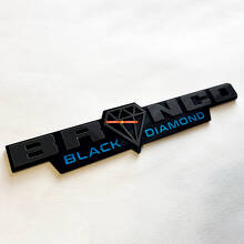 Emblema de Guardabarros 3D Black Diamond Horse para Muscle Cars_7