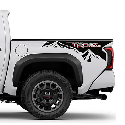 Calcomanías laterales TRD Off Road Mountains BedSide para Toyota Tundra
 1