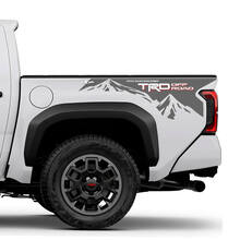 Calcomanías TRD Off Road Mountains BedSide Side para camiones Toyota
 3