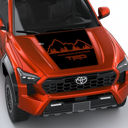 Pegatina de calcomanía de capó Wrap Montains TRD para Toyota Tacoma 4th Gen
