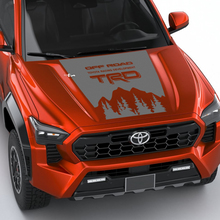 TRD Montains Trees Wrap Wrap Capucha Pegatina de calcomanía para Toyota Tacoma 4th Gen
 2