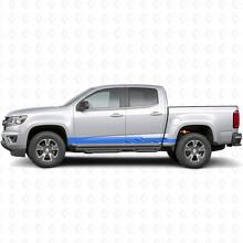 Tiras de vinilo angulares Lightning para puertas y paneles laterales para Chevrolet Colorado 2ª generación 2015-2022_5