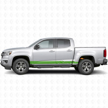 Tiras de vinilo angulares Lightning para puertas y paneles laterales para Chevrolet Colorado 2ª generación 2015-2022_6