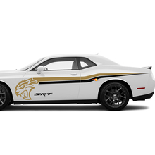 Dos colores SRT Hellcat Side Stripes calcomanías para Dodge Challenger o Charger
 3