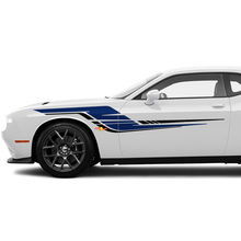 Pegatizas de calcomanías de rayas laterales de dos colores para Dodge Challenger o Charger
 3