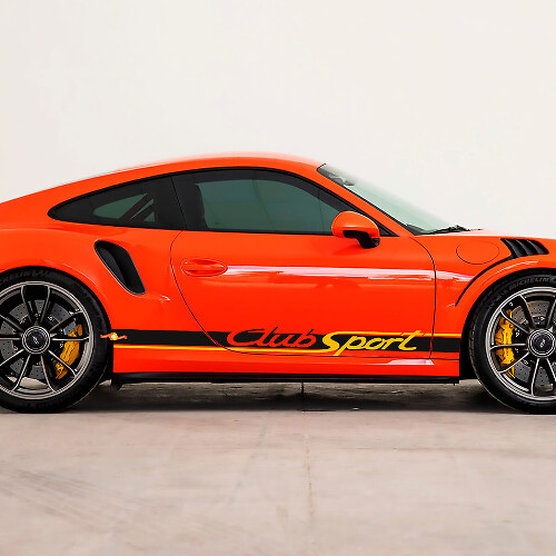 Club Sport Side Stripes Decal Sticker para Porsche 911
