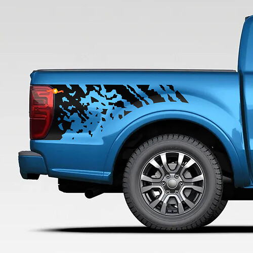 Calcomanías de gráficos de calcomanías de salpicaduras angustiadas para Ford Ranger
