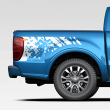 Calcomanías de gráficos de calcomanías de salpicaduras angustiadas para Ford Ranger
 2
