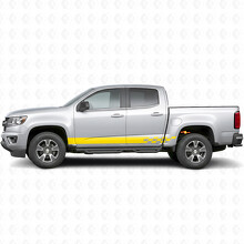 Vinilos a Rayas de Rayo a Cuadros para Puertas y Paneles Laterales para Chevrolet Colorado 2ª Gen 2015-2022_3