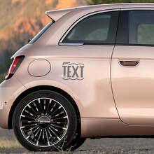 Calcomanía de texto personalizado Gráficos laterales para Fiat 500 2 2