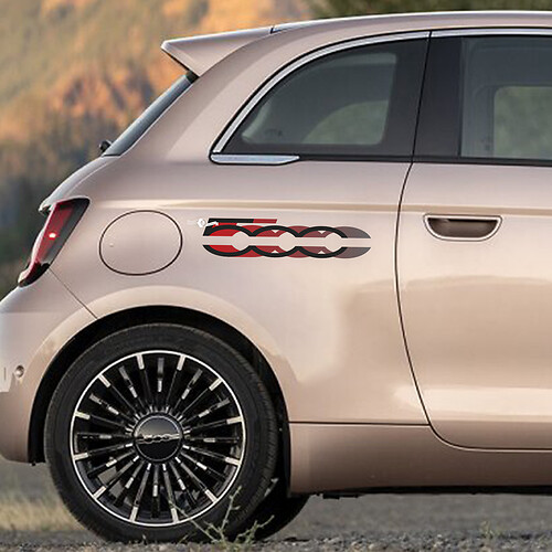 500 Calcomanías Gráficas Laterales para Fiat 500
