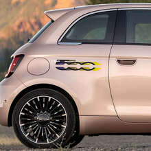 500 Calcomanía Pegatina Gráficos Laterales para Fiat 500
 3