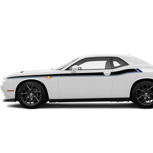 Dos colores Rayas de Acento Lateral Calcomanías Pegatinas para Dodge Challenger
 3