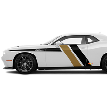 Dos colores Rayas Laterales Acento Calcomanías Pegatinas Para Dodge Challenger
 2