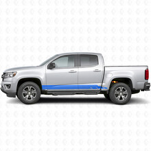 Vinilos en capas de franjas de puerta y faldón para Chevrolet Colorado 2ª generación 2015-2022_5