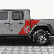 Calcomanía de vinilo de la bandera de estrella militar de EE. UU. para las puertas traseras laterales que se ajusta al Jeep Gladiator 4.
 2
