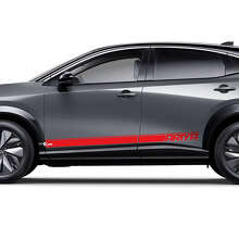 Kit de Calcomanías de Rayas de Acento con Logo Sides Racing para Nissan ARIYA 3