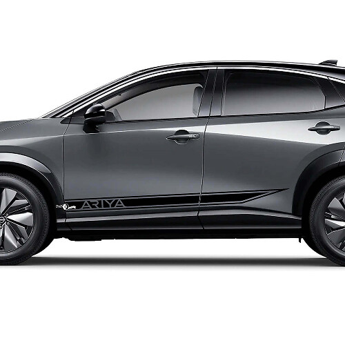 Kit de calcomanías gráficas de franjas laterales para Nissan ARIYA 3
