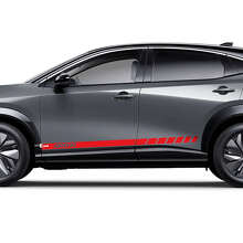 Kit de Calcomanías con Rayas de Acento del Logotipo Sides Racing 3 para Nissan ARIYA 3