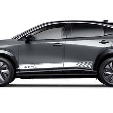 Kit de calcomanías gráficas a cuadros para los laterales para Nissan ARIYA
 2