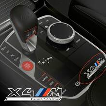 Etiqueta adhesiva de vinilo para panel de control central X3M o X4M para la serie BMW X_4