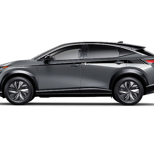 Kit de calcomanías gráficas con rayas de acento para carreras laterales para Nissan ARIYA
