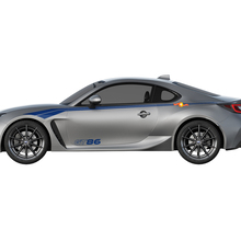 Par de rayas de acento de carreras, calcomanías de vinilo para Toyota TRD GT86
 2