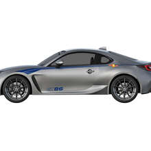 Kit de pegatinas laterales de vinilo con rayas curvas para carreras para Toyota GT86_2