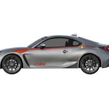 Kit de pegatinas laterales de vinilo con rayas curvas para carreras para Toyota GT86_3
