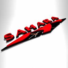 Emblemas de guardabarros Sahara Dunes Wrangler Insignia de portón trasero 3D para Jeep Wrangler
 2