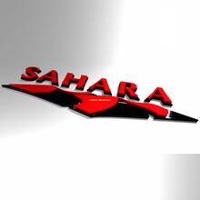 Emblemas de guardabarros Sahara Dunes Wrangler Insignia de portón trasero 3D para Jeep Wrangler
 4