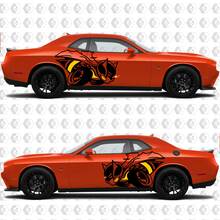 Calcomanías de rayas de acento lateral Shaker para Dodge Challenger
 2