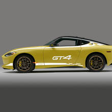 Kit completo de calcomanías de rayas a cuadros laterales Nismo para Nissan Z GT4
 3